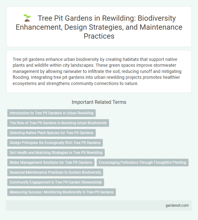 Tree Pit Gardens in Rewilding: Biodiversity Enhancement, Design Strategies, and Maintenance Practices