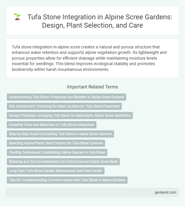 Tufa Stone Integration in Alpine Scree Gardens: Design, Plant Selection, and Care