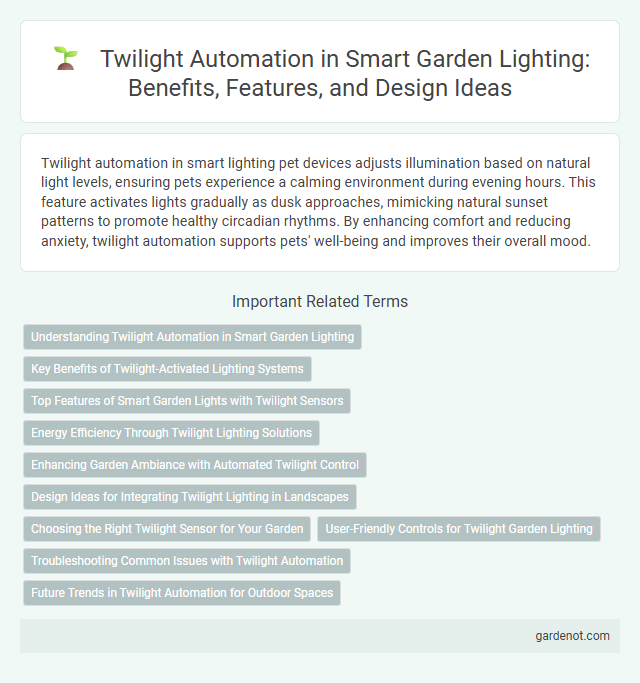 Twilight Automation in Smart Garden Lighting: Benefits, Features, and Design Ideas