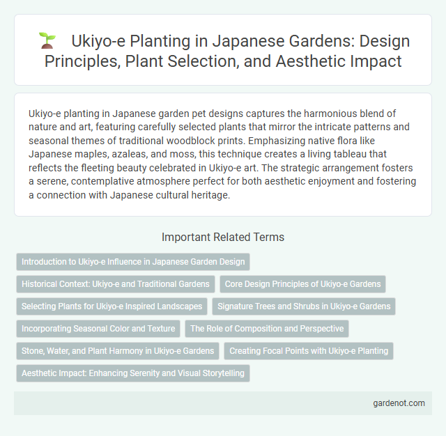 Ukiyo-e Planting in Japanese Gardens: Design Principles, Plant Selection, and Aesthetic Impact