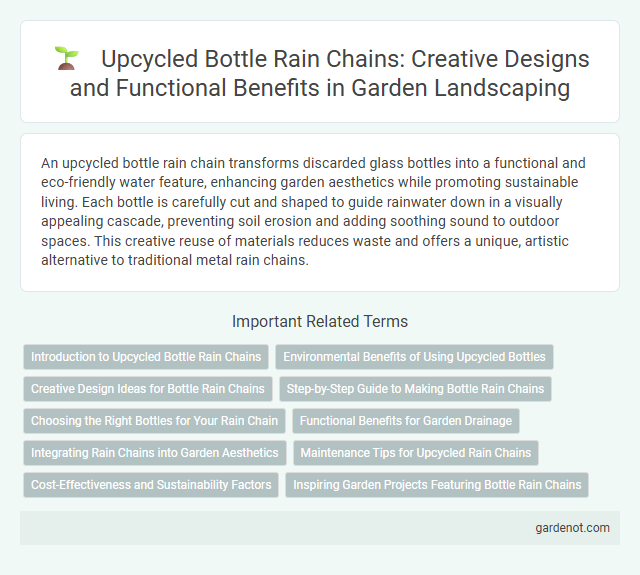 Upcycled Bottle Rain Chains: Creative Designs and Functional Benefits in Garden Landscaping