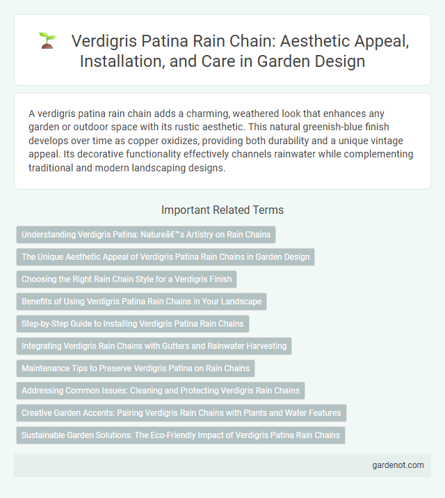 Verdigris Patina Rain Chain: Aesthetic Appeal, Installation, and Care in Garden Design