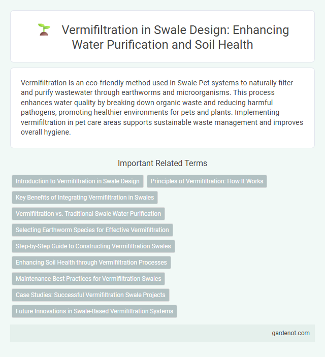 Vermifiltration in Swale Design: Enhancing Water Purification and Soil Health
