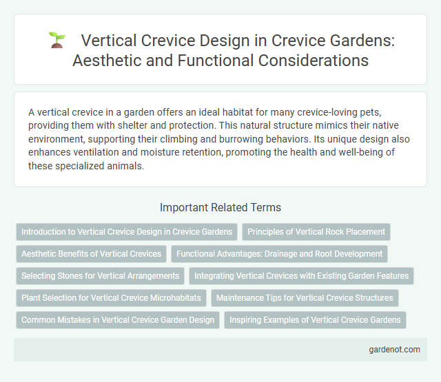 Vertical Crevice Design in Crevice Gardens: Aesthetic and Functional Considerations