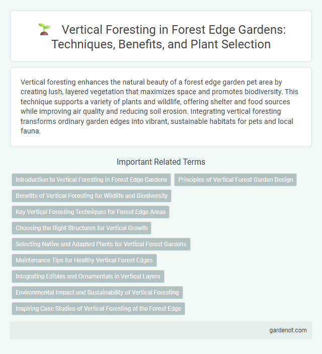 Vertical Foresting in Forest Edge Gardens: Techniques, Benefits, and Plant Selection