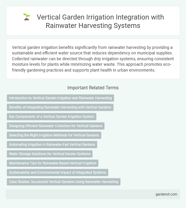 Vertical Garden Irrigation Integration with Rainwater Harvesting Systems