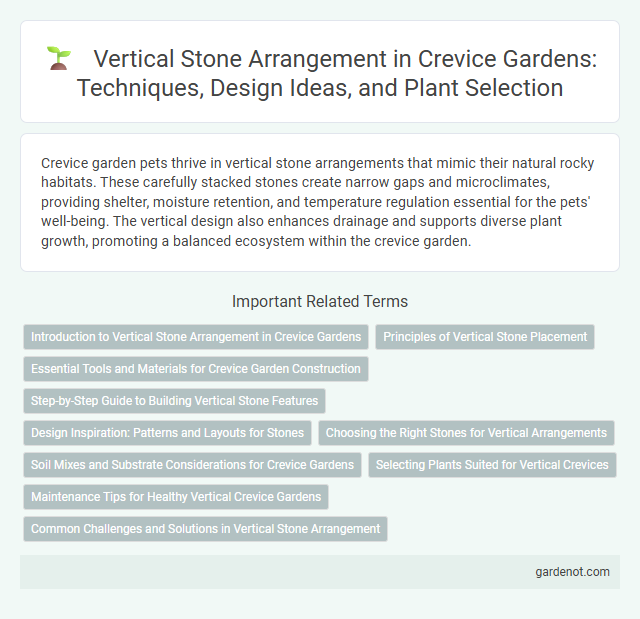 Vertical Stone Arrangement in Crevice Gardens: Techniques, Design Ideas, and Plant Selection