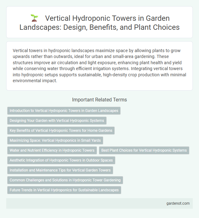 Vertical Hydroponic Towers in Garden Landscapes: Design, Benefits, and Plant Choices