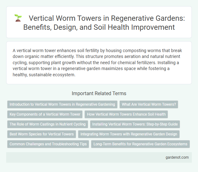 Vertical Worm Towers in Regenerative Gardens: Benefits, Design, and Soil Health Improvement
