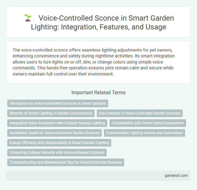 Voice-Controlled Sconce in Smart Garden Lighting: Integration, Features, and Usage