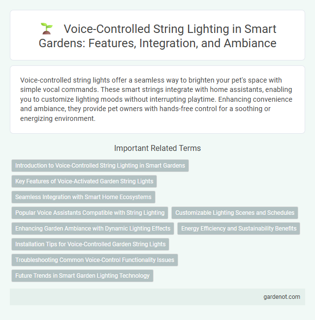Voice-Controlled String Lighting in Smart Gardens: Features, Integration, and Ambiance