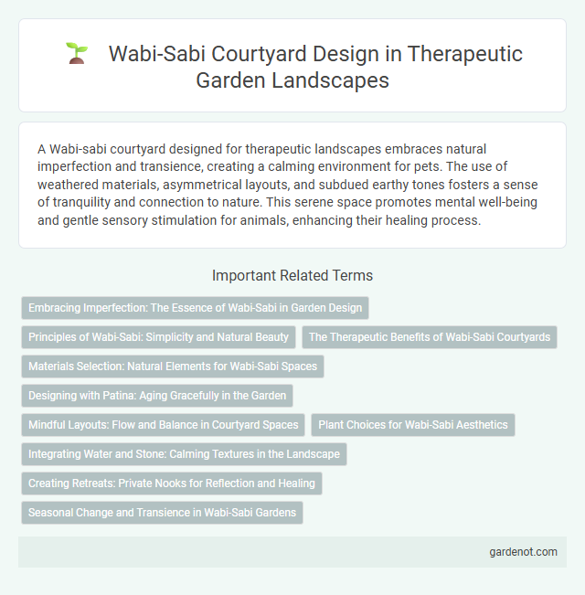 Wabi-Sabi Courtyard Design in Therapeutic Garden Landscapes