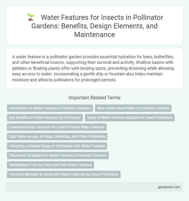 Water Features for Insects in Pollinator Gardens: Benefits, Design Elements, and Maintenance