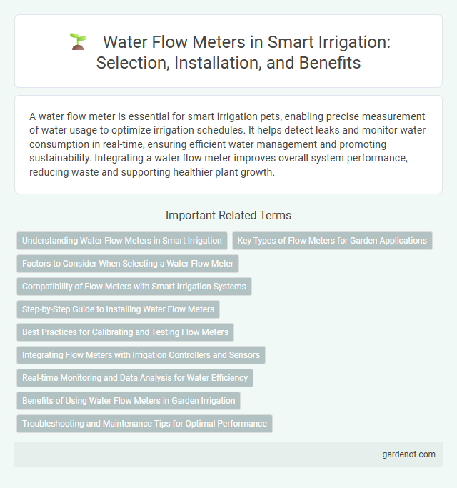 Water Flow Meters in Smart Irrigation: Selection, Installation, and Benefits