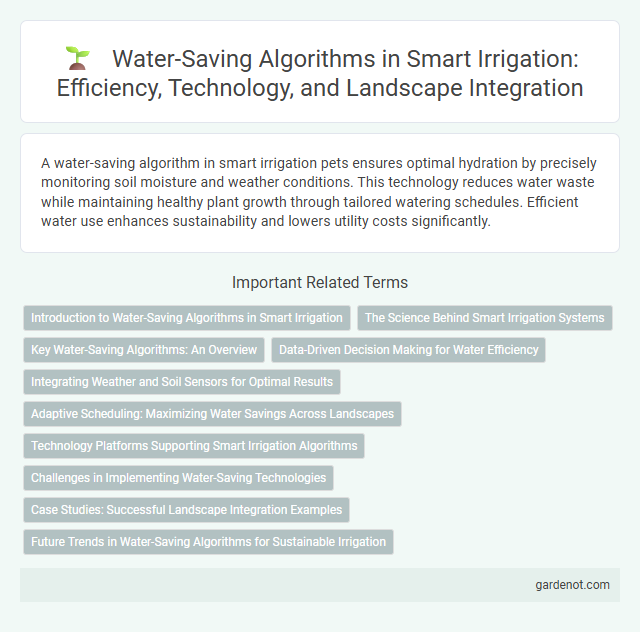 Water-Saving Algorithms in Smart Irrigation: Efficiency, Technology, and Landscape Integration