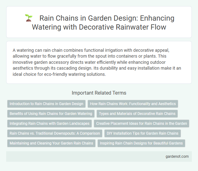 Rain Chains in Garden Design: Enhancing Watering with Decorative Rainwater Flow