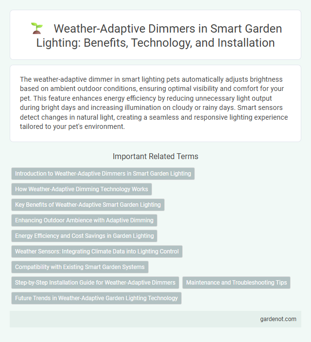 Weather-Adaptive Dimmers in Smart Garden Lighting: Benefits, Technology, and Installation
