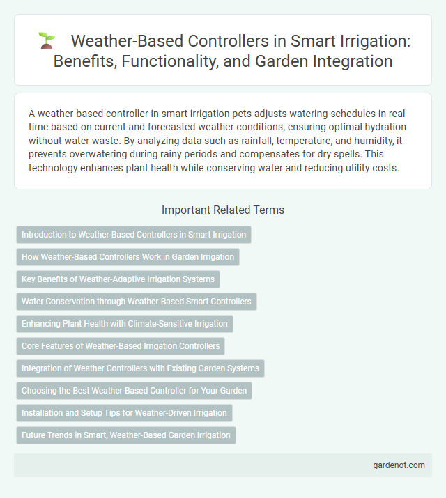 Weather-Based Controllers in Smart Irrigation: Benefits, Functionality, and Garden Integration
