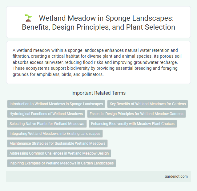 Wetland Meadow in Sponge Landscapes: Benefits, Design Principles, and Plant Selection