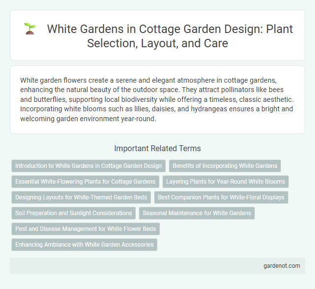 White Gardens in Cottage Garden Design: Plant Selection, Layout, and Care