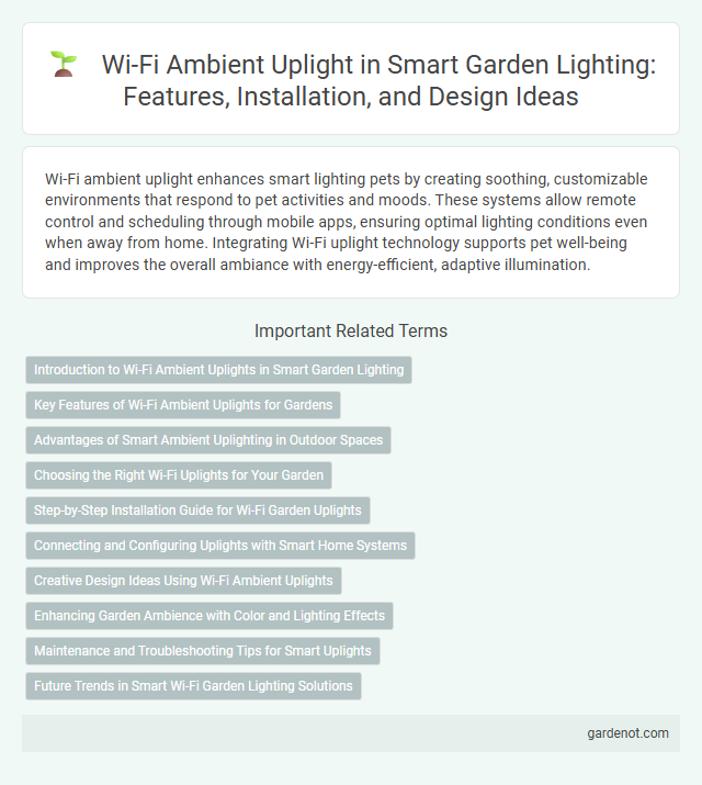 Wi-Fi Ambient Uplight in Smart Garden Lighting: Features, Installation, and Design Ideas