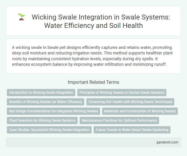 Wicking Swale Integration in Swale Systems: Water Efficiency and Soil Health