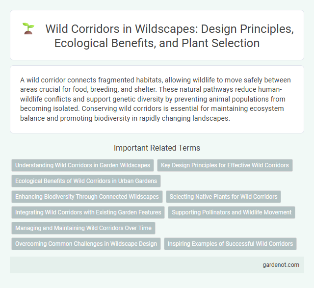 Wild Corridors in Wildscapes: Design Principles, Ecological Benefits, and Plant Selection