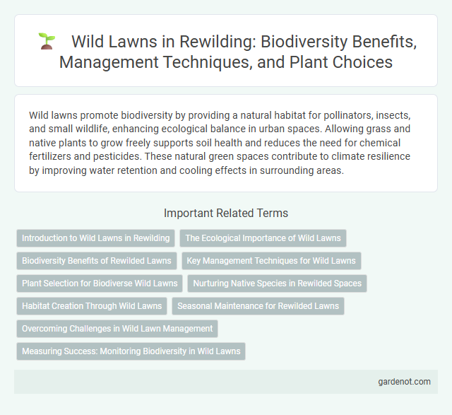 Wild Lawns in Rewilding: Biodiversity Benefits, Management Techniques, and Plant Choices