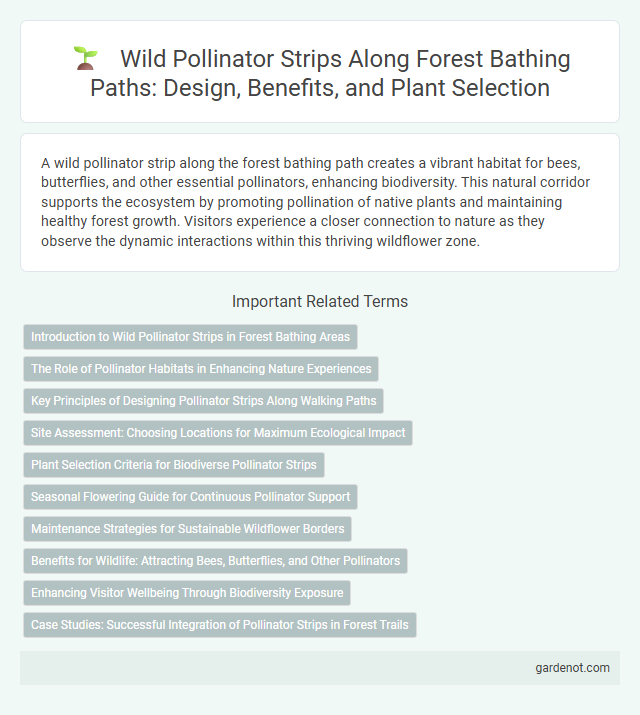 Wild Pollinator Strips Along Forest Bathing Paths: Design, Benefits, and Plant Selection