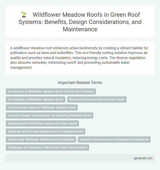 Wildflower Meadow Roofs in Green Roof Systems: Benefits, Design Considerations, and Maintenance