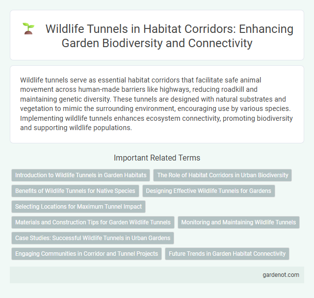 Wildlife Tunnels in Habitat Corridors: Enhancing Garden Biodiversity and Connectivity