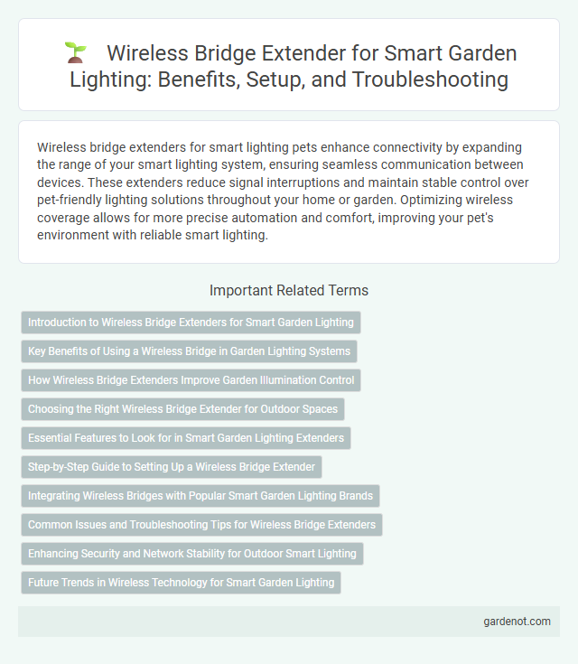 Wireless Bridge Extender for Smart Garden Lighting: Benefits, Setup, and Troubleshooting