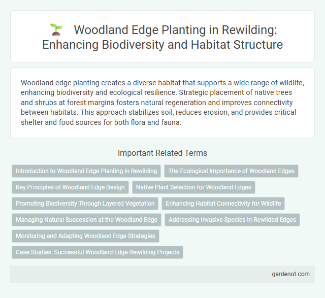 Woodland Edge Planting in Rewilding: Enhancing Biodiversity and Habitat Structure