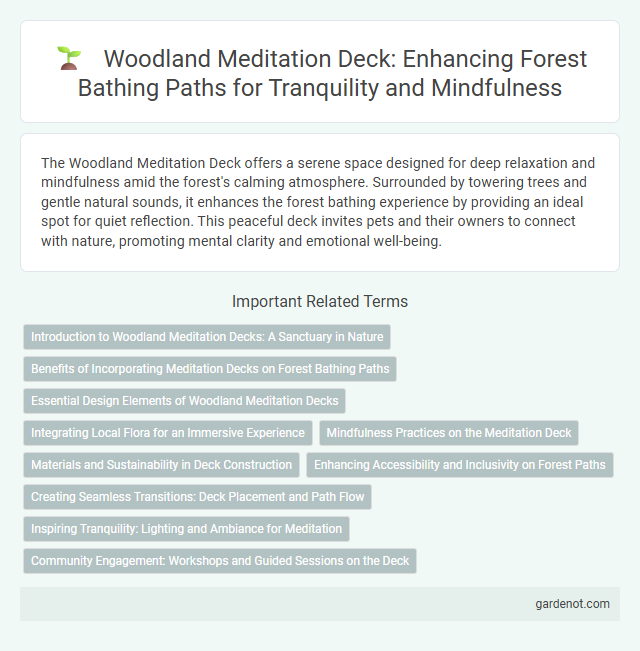 Woodland Meditation Deck: Enhancing Forest Bathing Paths for Tranquility and Mindfulness