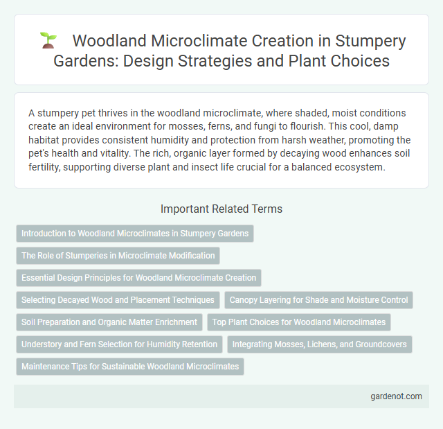 Woodland Microclimate Creation in Stumpery Gardens: Design Strategies and Plant Choices