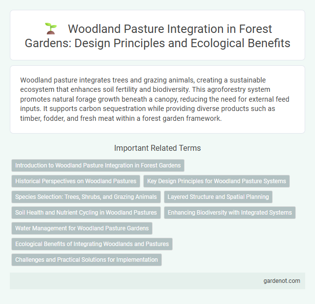 Woodland Pasture Integration in Forest Gardens: Design Principles and Ecological Benefits