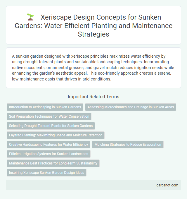 Xeriscape Design Concepts for Sunken Gardens: Water-Efficient Planting and Maintenance Strategies