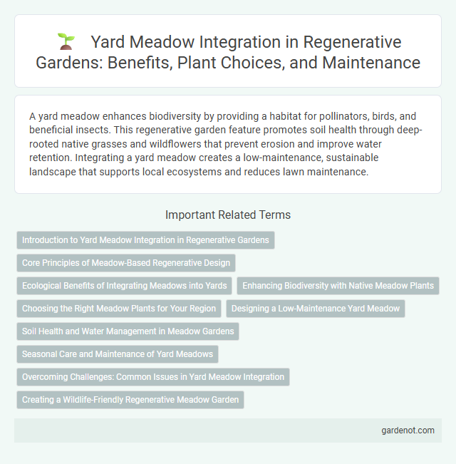 Yard Meadow Integration in Regenerative Gardens: Benefits, Plant Choices, and Maintenance
