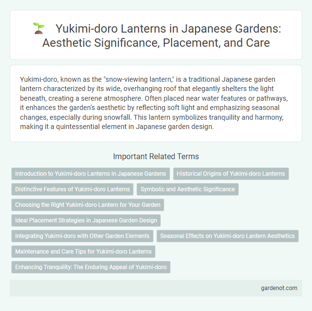Yukimi-doro Lanterns in Japanese Gardens: Aesthetic Significance, Placement, and Care
