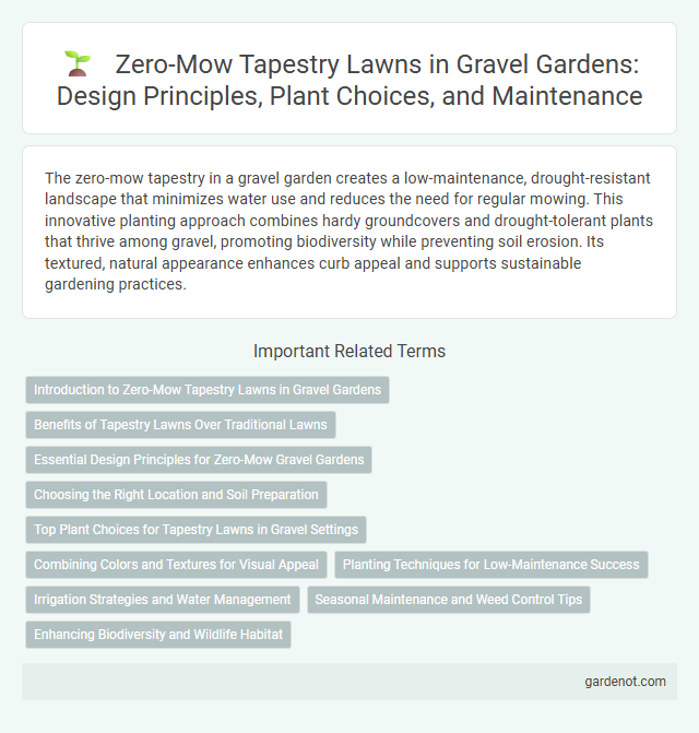 Zero-Mow Tapestry Lawns in Gravel Gardens: Design Principles, Plant Choices, and Maintenance
