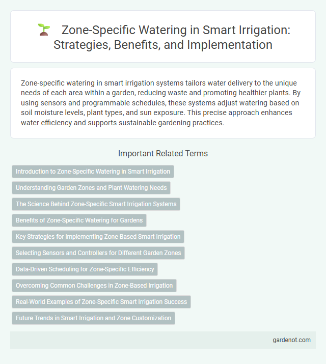Zone-Specific Watering in Smart Irrigation: Strategies, Benefits, and Implementation