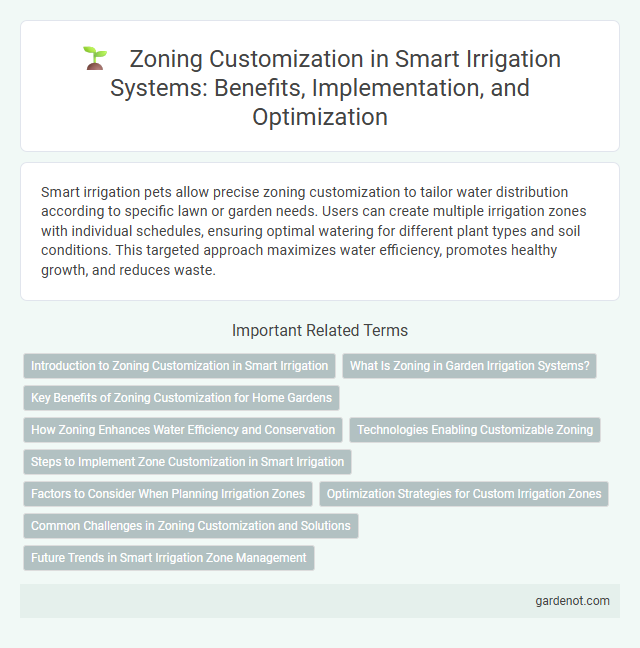 Zoning Customization in Smart Irrigation Systems: Benefits, Implementation, and Optimization